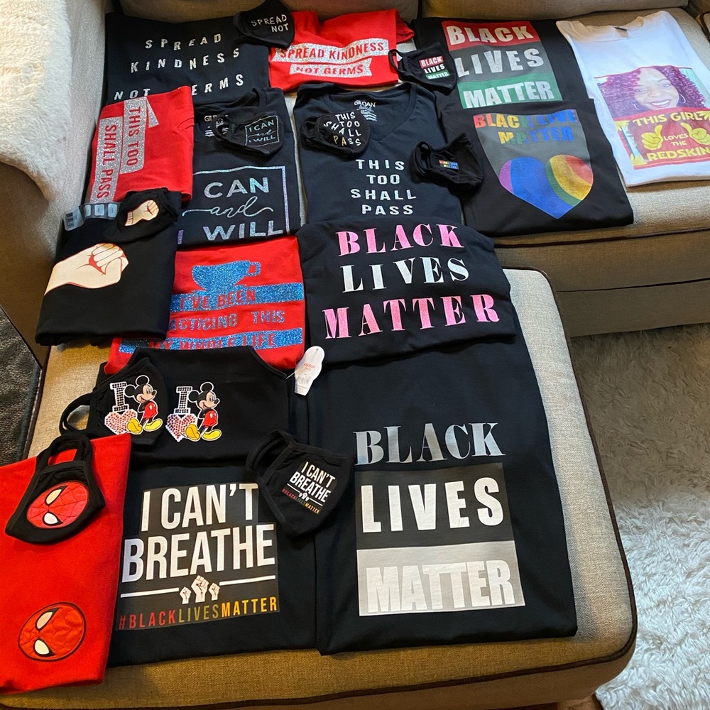 T shirts and or face mask